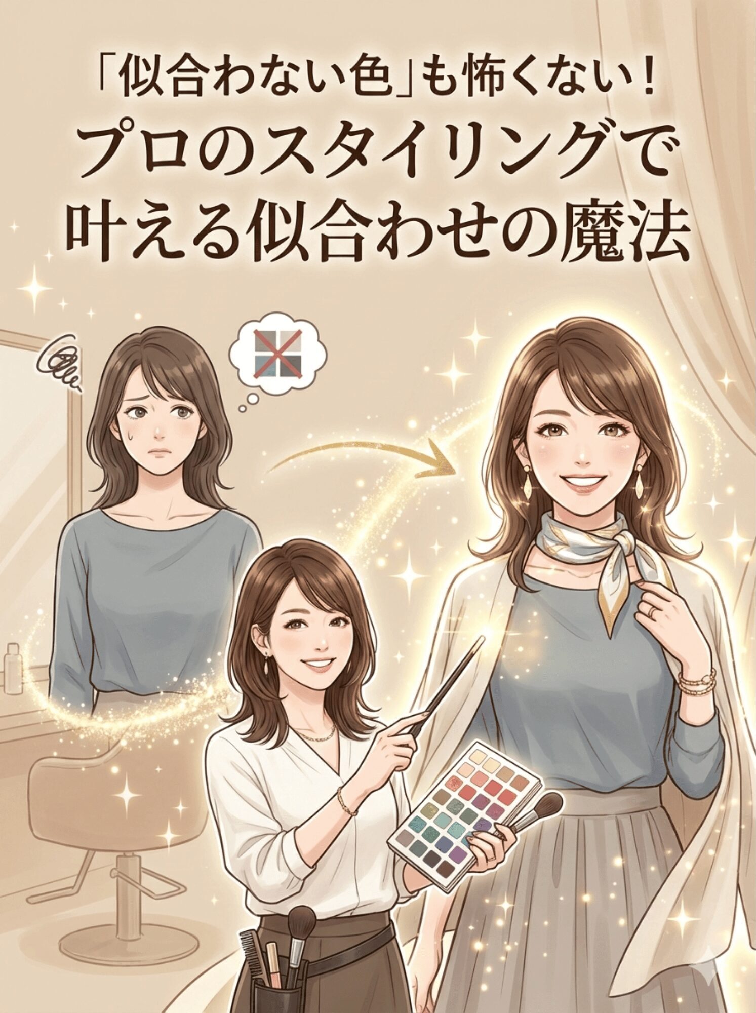 「似合わない色」も怖くない!プロのスタイリングで叶える似合わせの魔法