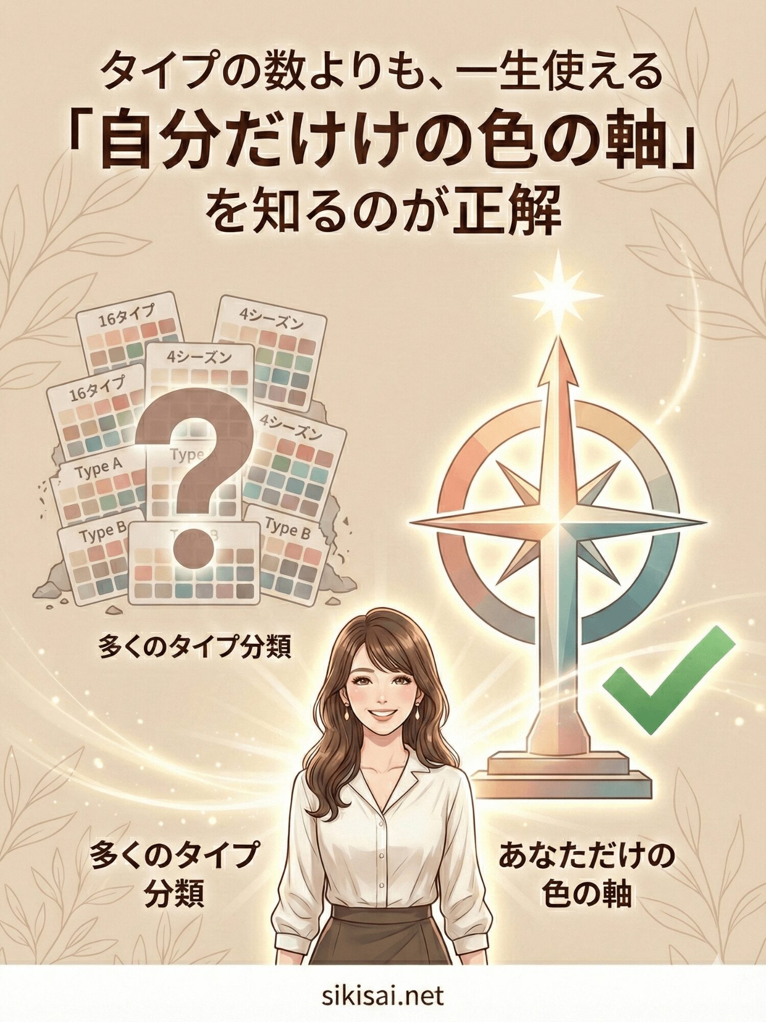 タイプの数よりも、一生使える「自分だけの色の軸」を知るのが正解