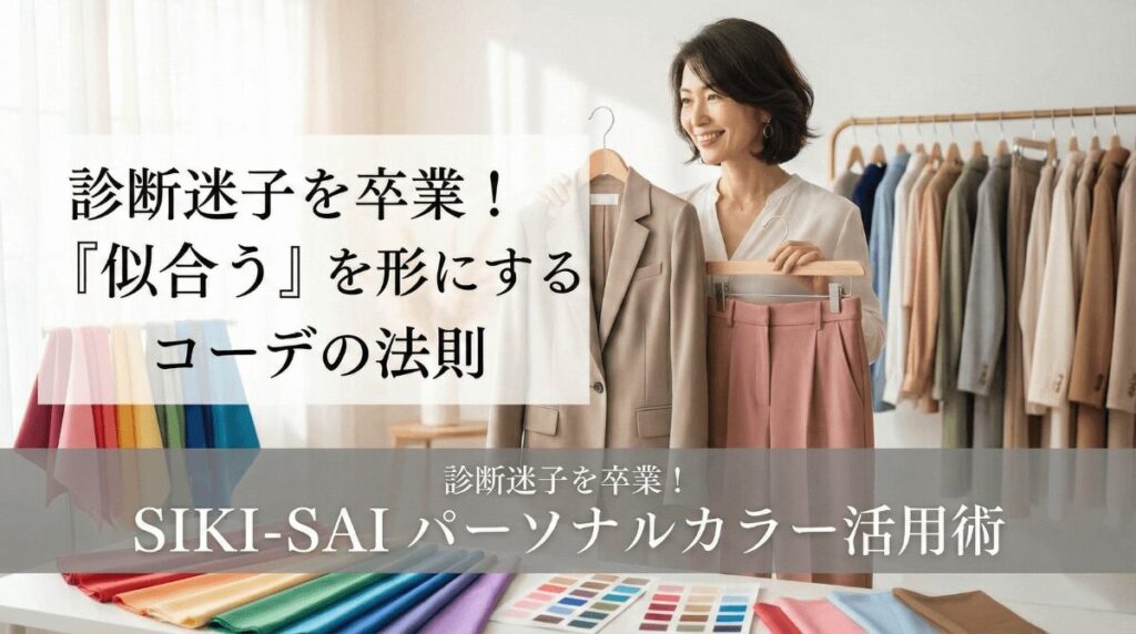 パーソナルカラー診断の結果が「わからない・活かせない」を卒業！似合うを形にするコーディネートの法則