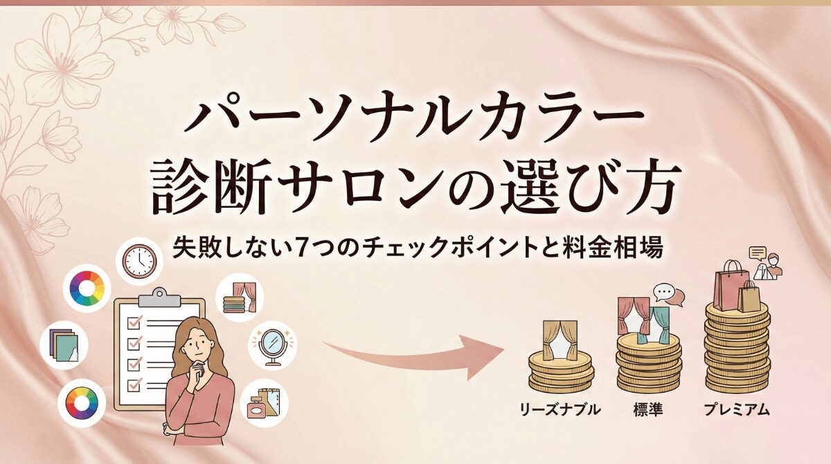 パーソナルカラーサロンの選び方