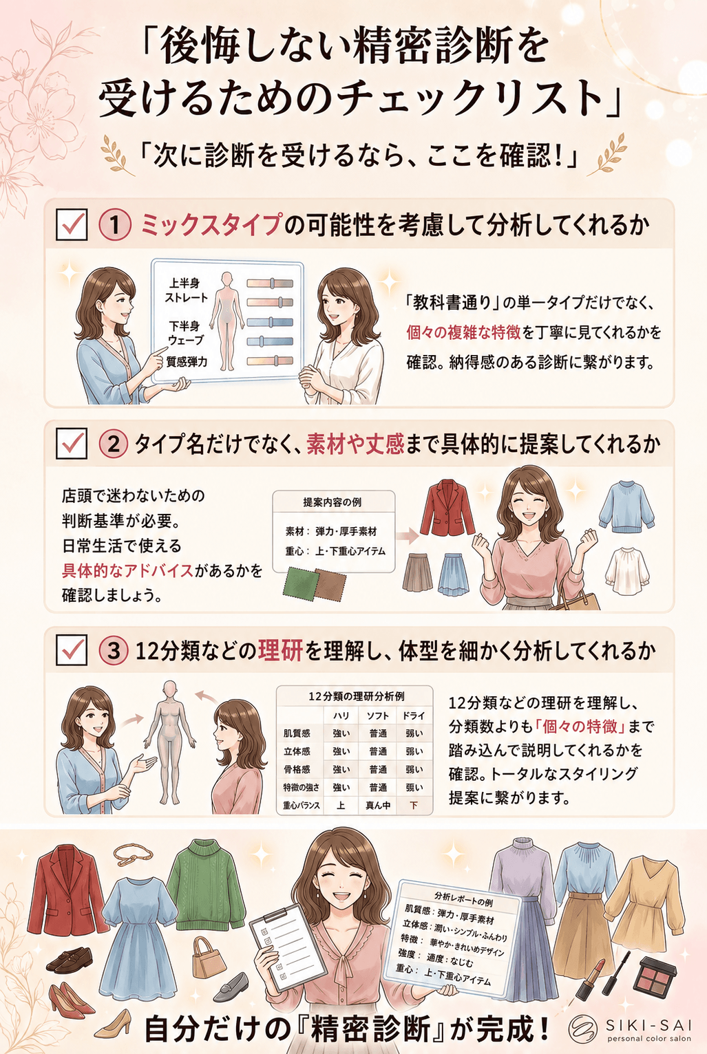 後悔しない精密診断を受けるためのチェックリスト