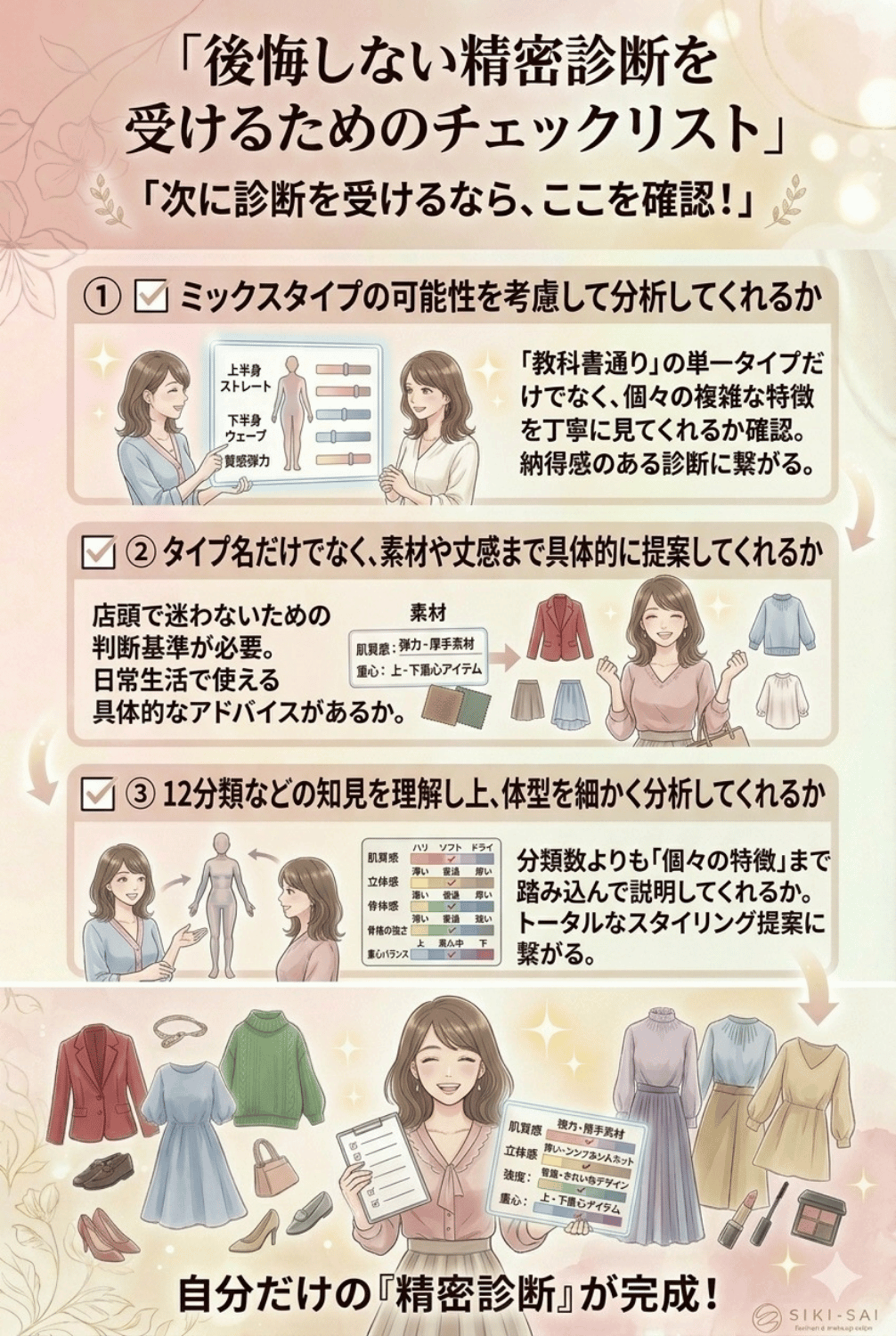 後悔しない精密診断を受けるためのチェックリスト