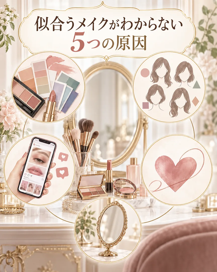 似合うメイクがわからない5つの原因