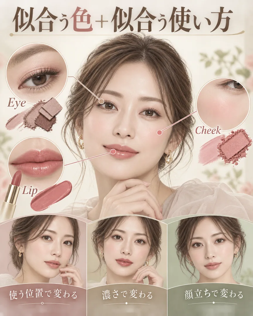 似合う色と似合う使い方を組み合わせる